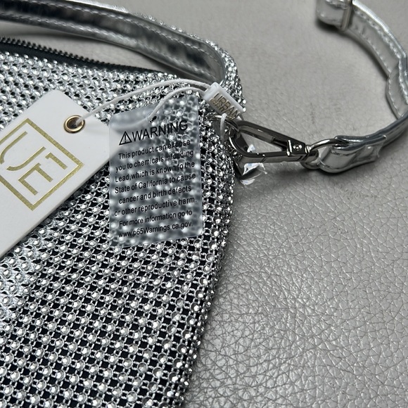 NWT Urban Expressions Rhinestone All Over 2 Strap All Evening Bag. - Picture 11 of 11